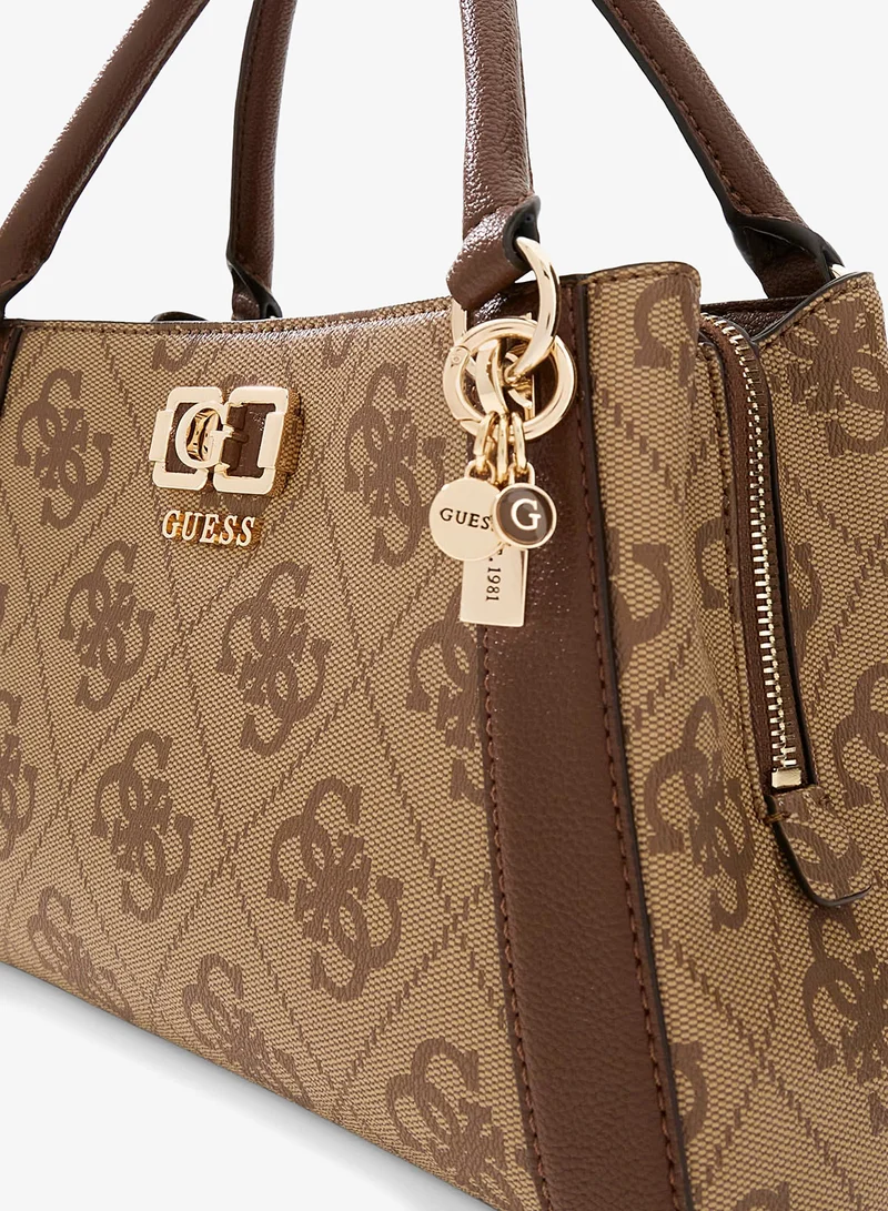 GUESS  Karnilla Logo Girlfriend Satchel Bag for Women | Best Price UAE